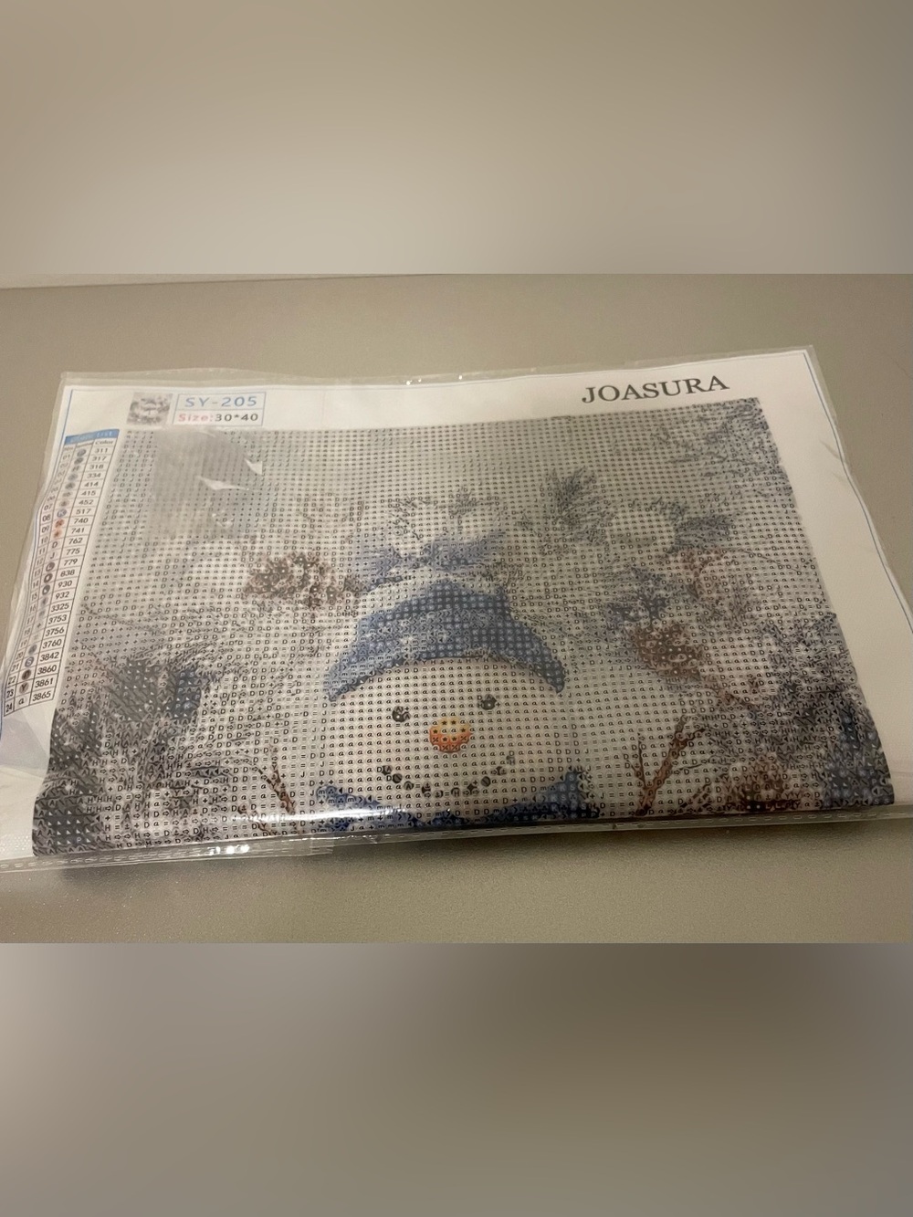JOASURA Snowman Diamond Painting Kit - Blue & White